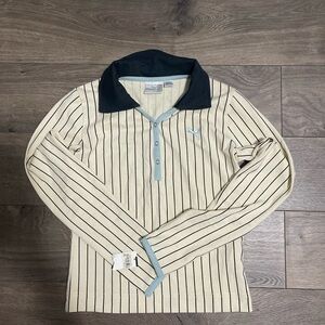 PUMA Striped Long Sleeve polo Shirt -